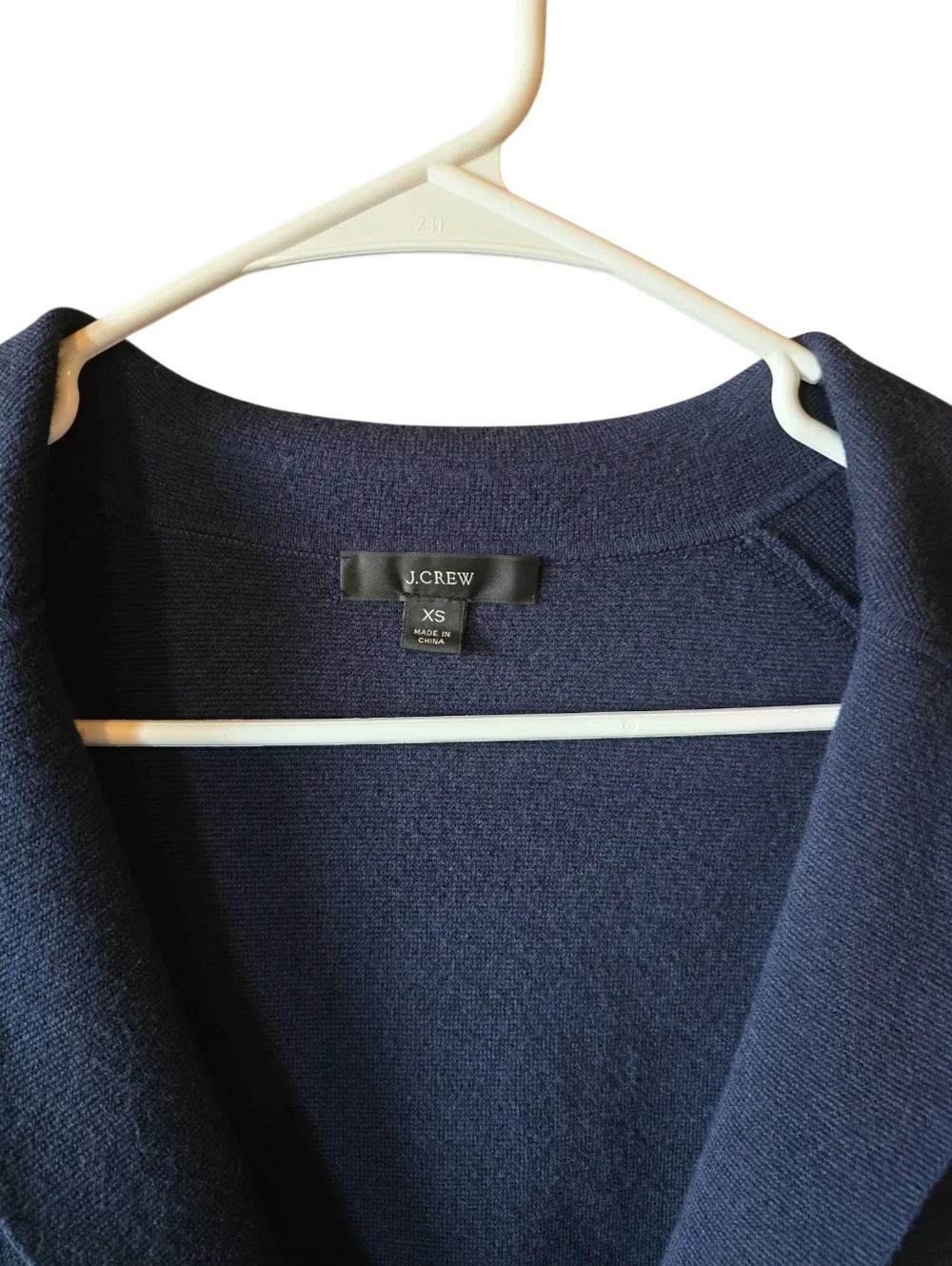 J. CREW Camille Sweater Blazer Navy Blue Size XS Wool Blend